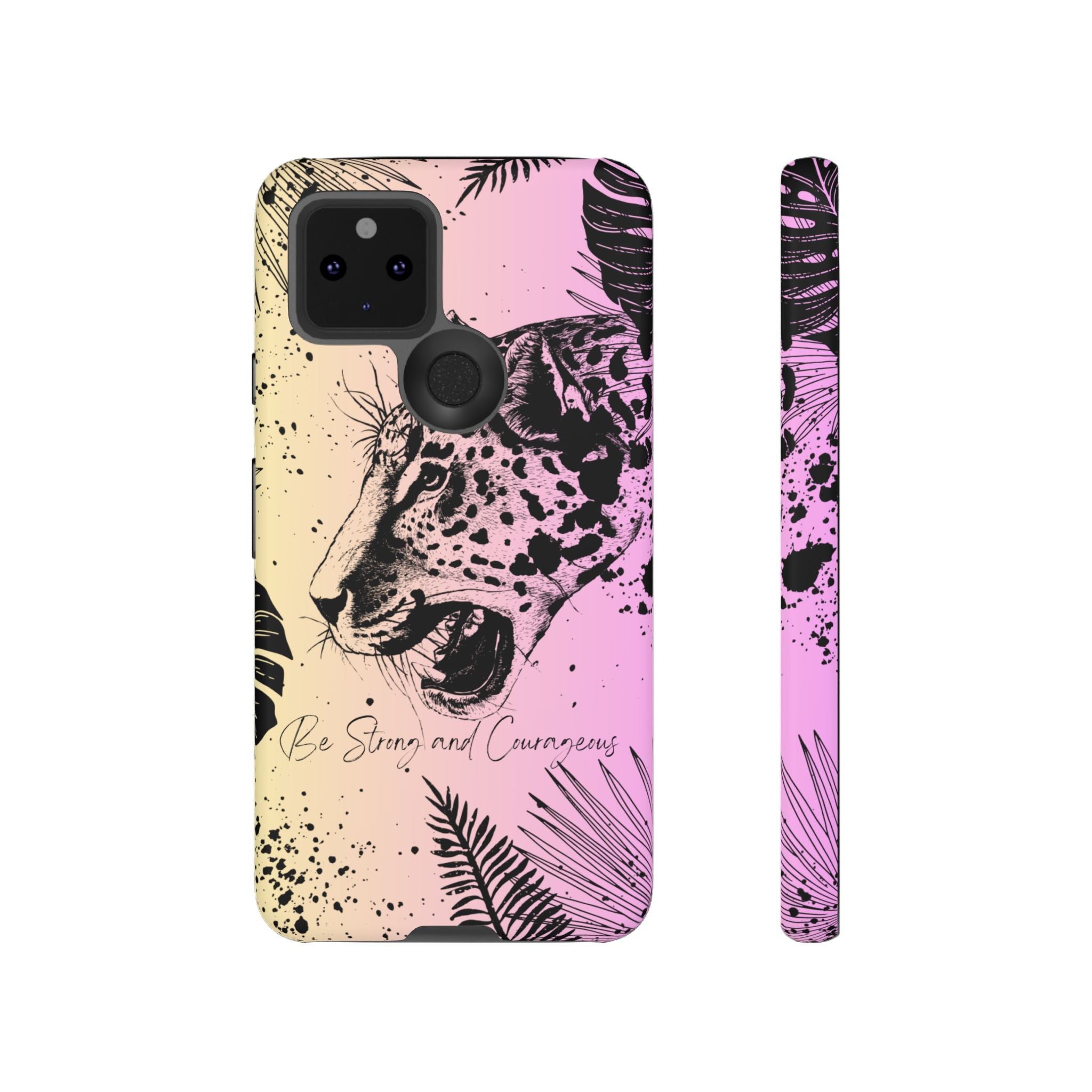 Be Strong and Courageous Tough Phone Case (Purple Hue)