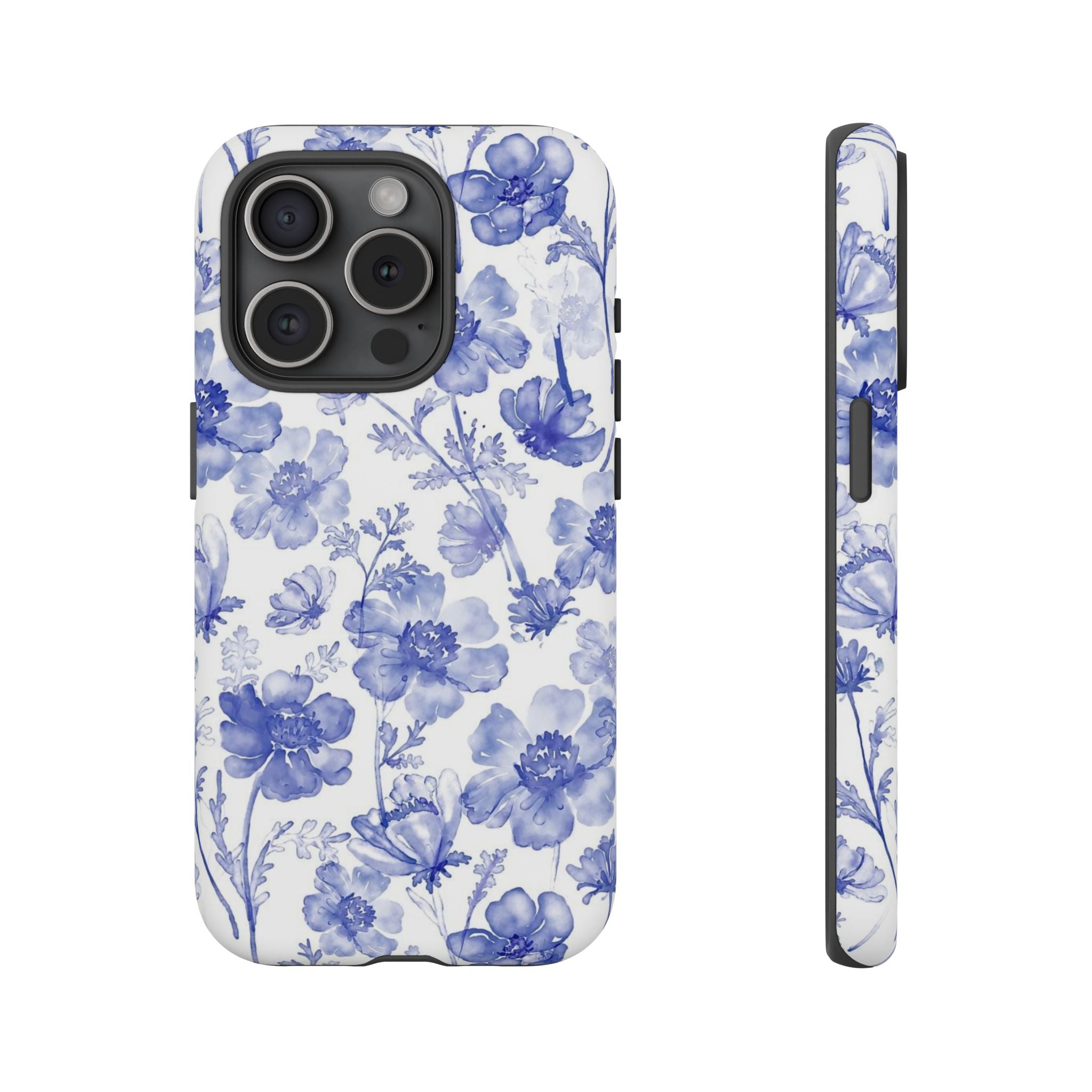 Blue Floral Tough Case