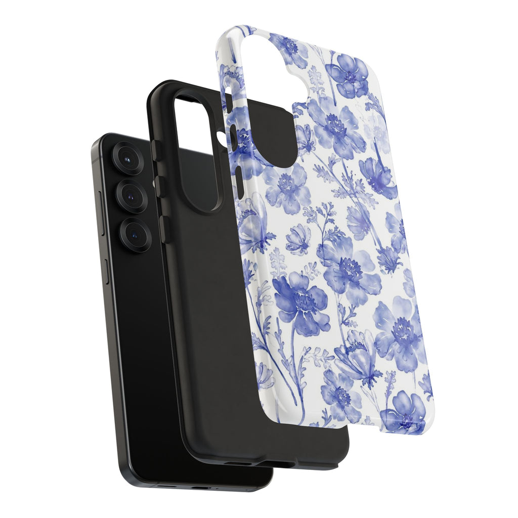 Blue Floral Tough Case