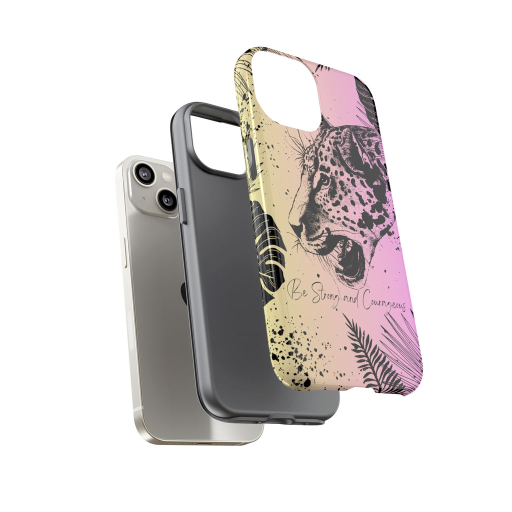 Be Strong and Courageous Tough Phone Case (Purple Hue)