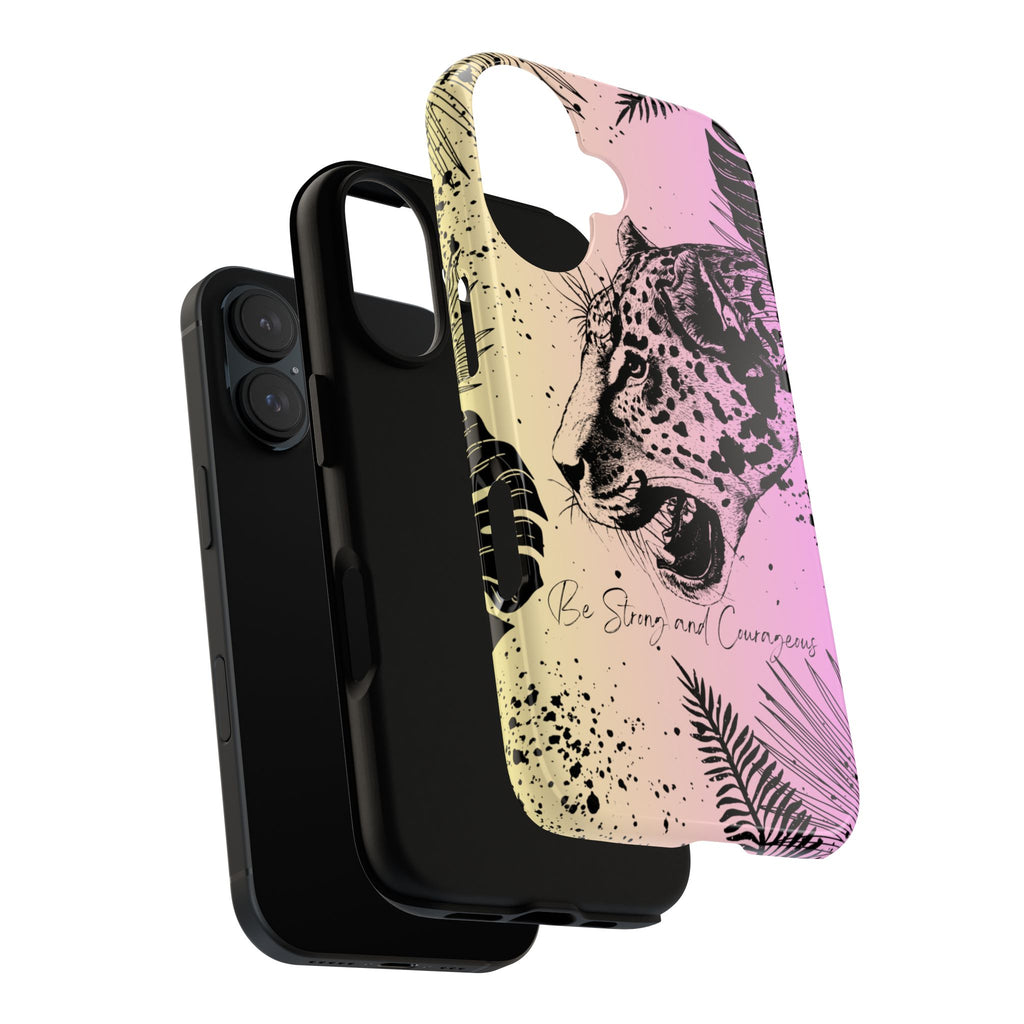 Be Strong and Courageous Tough Phone Case (Purple Hue)