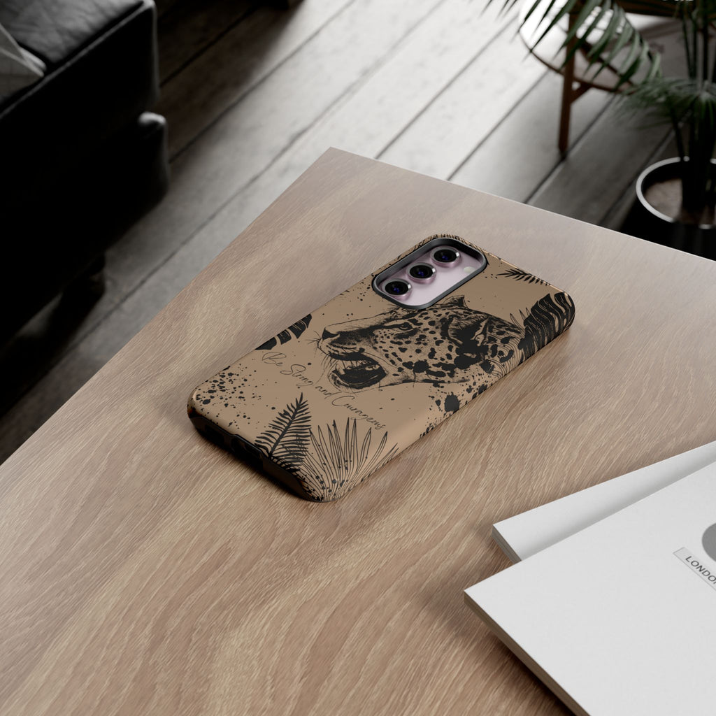Be Strong and Courageous Tough Phone Case (Brown)