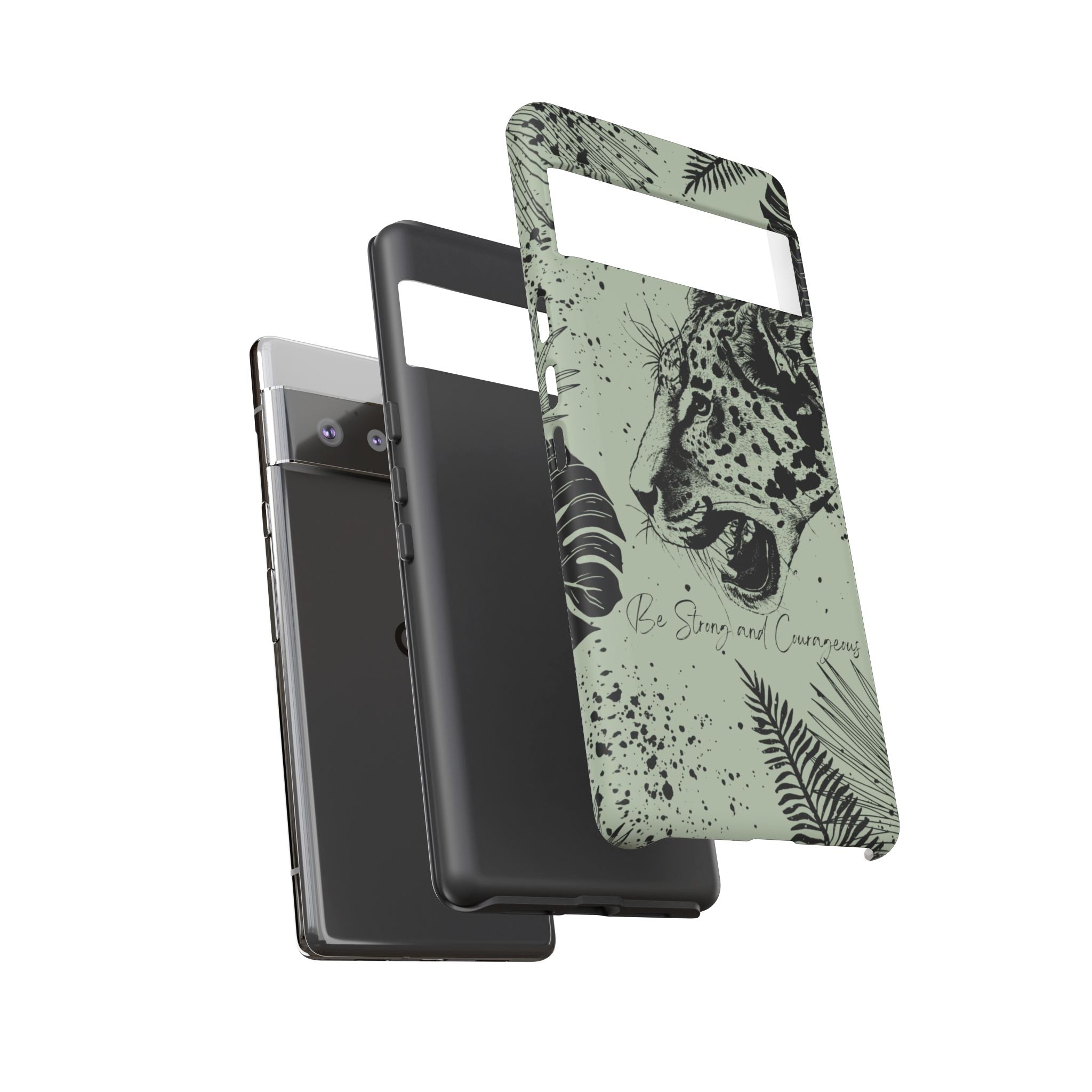 Be Strong and Courageous Tough Phone Case (Mint Green)