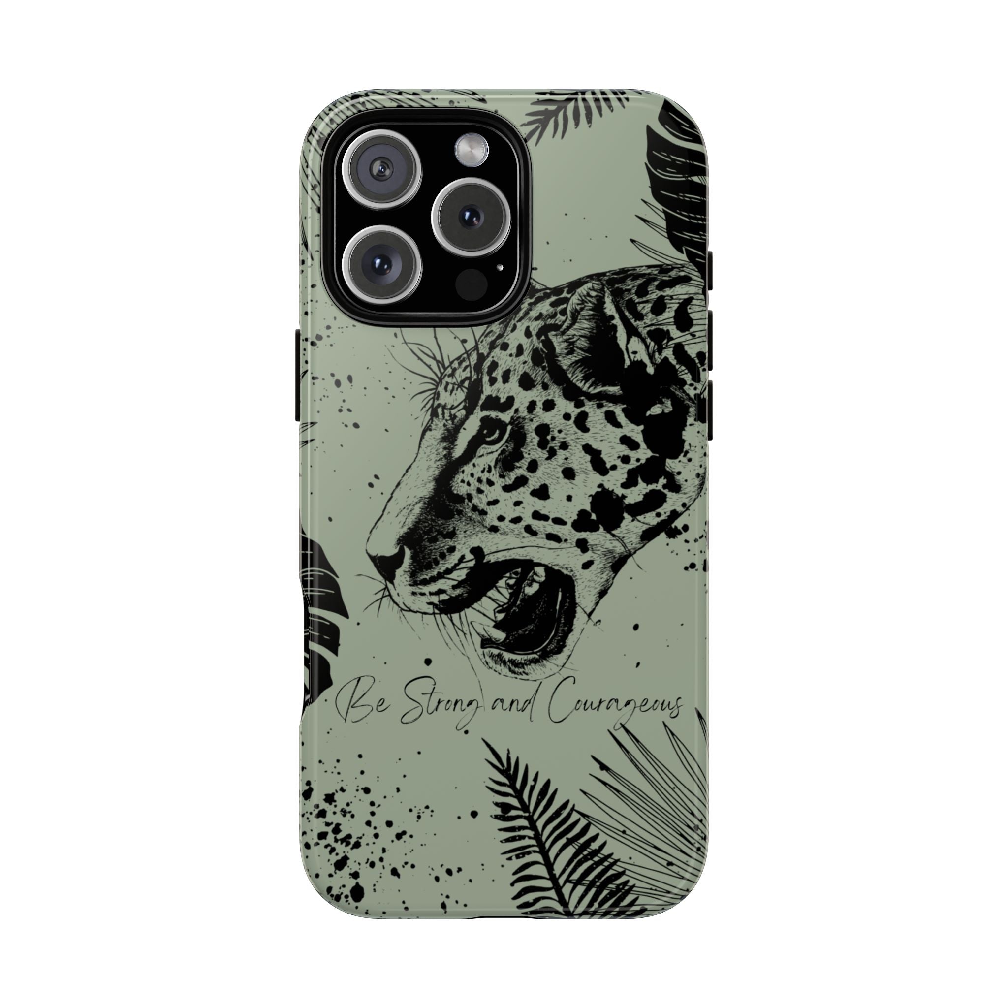 Be Strong and Courageous Tough Phone Case (Mint Green)