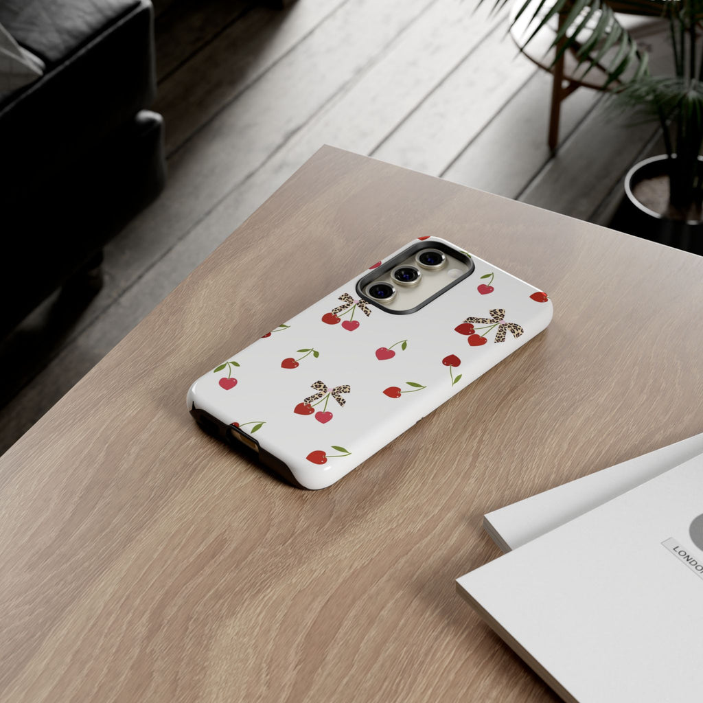 Cherries and Bows Phone Case