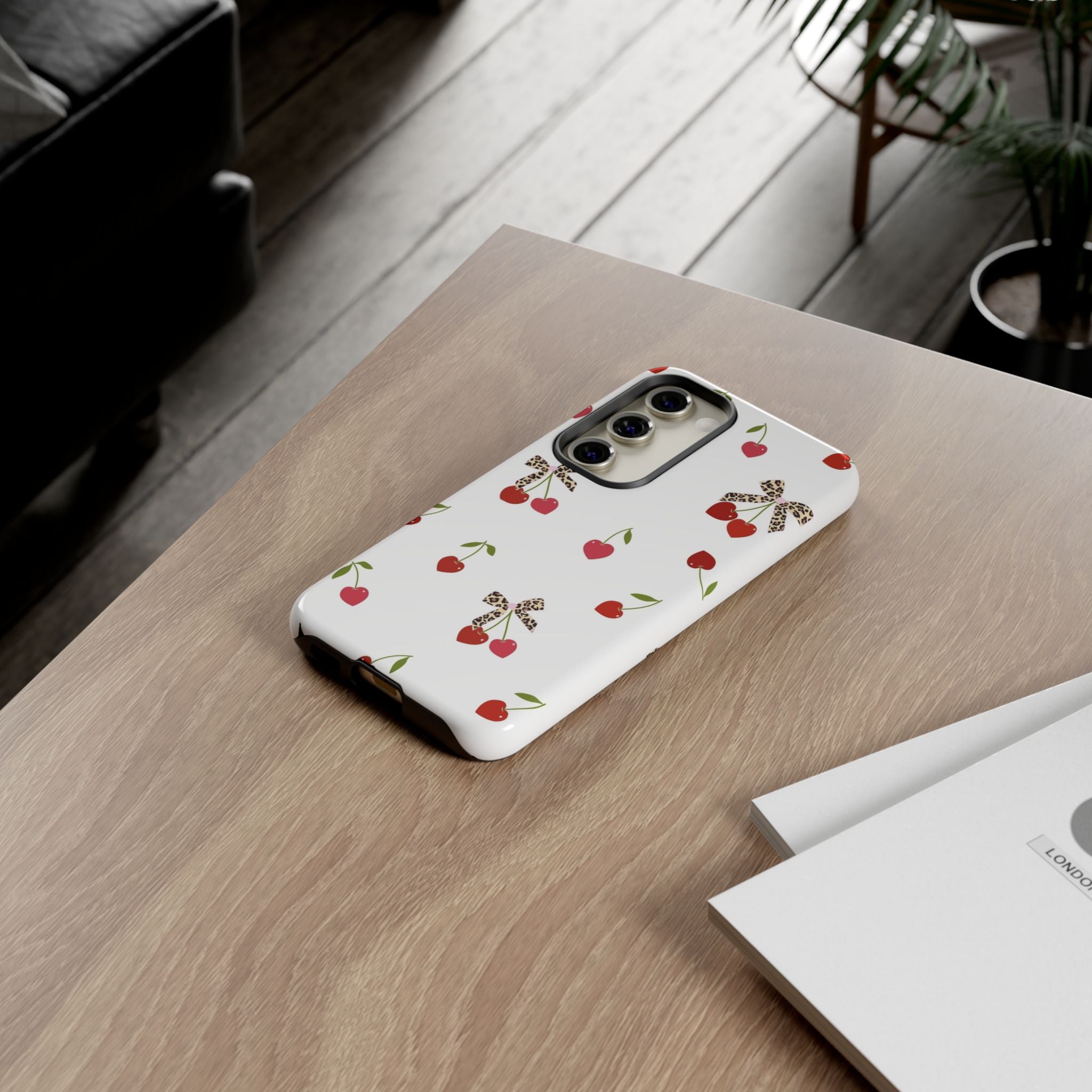Cherries and Bows Phone Case