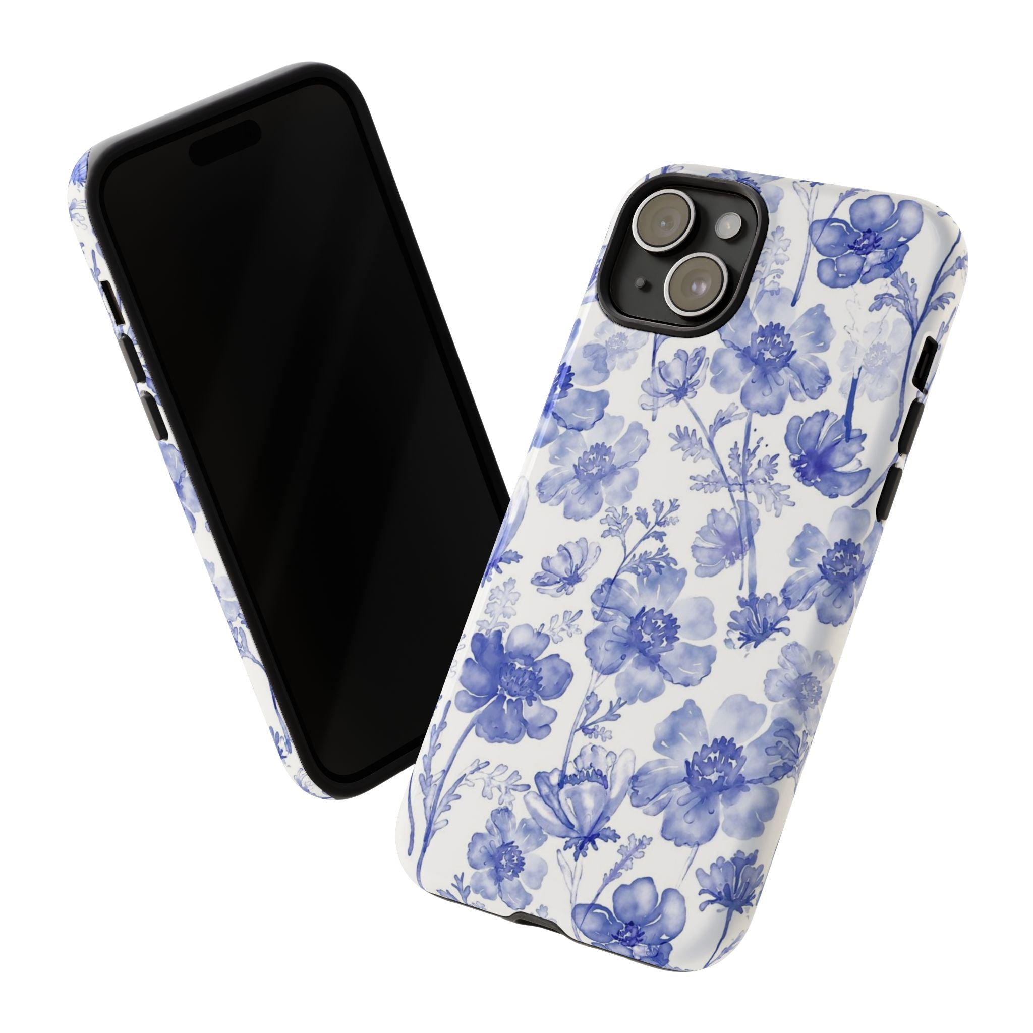 Blue Floral Tough Case