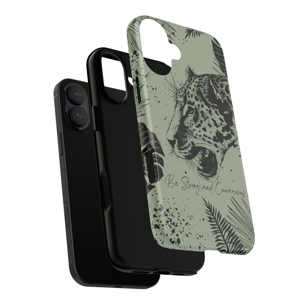 Be Strong and Courageous Tough Phone Case (Mint Green)