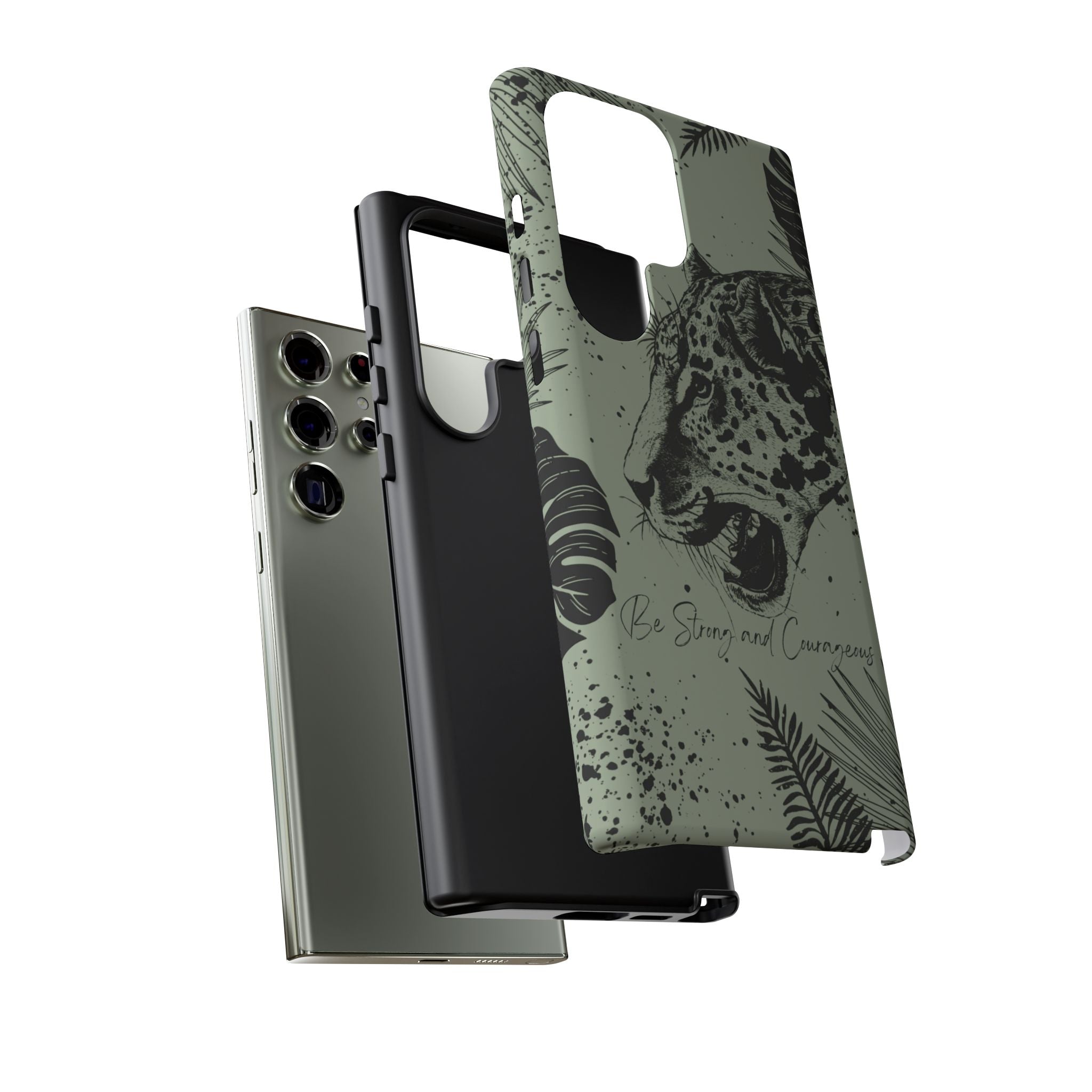 Be Strong and Courageous Tough Phone Case (Mint Green)