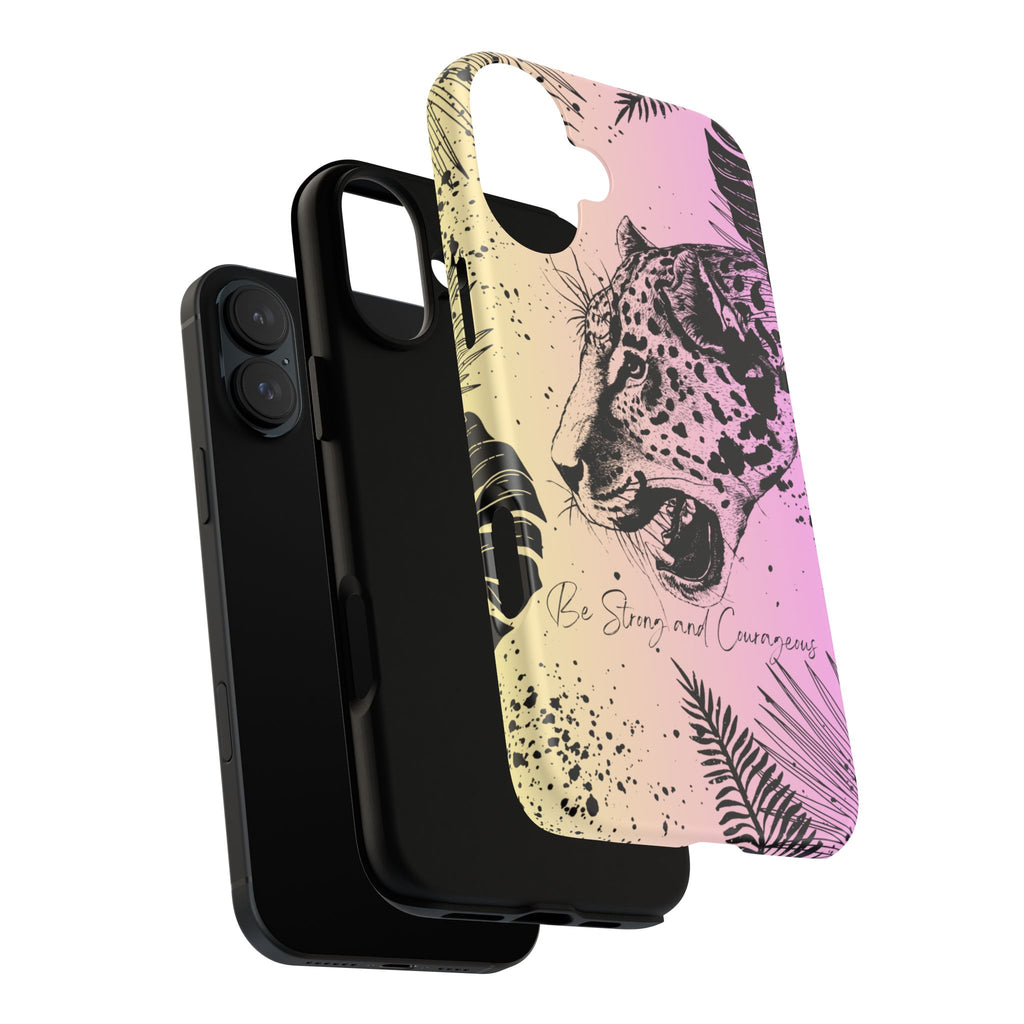 Be Strong and Courageous Tough Phone Case (Purple Hue)