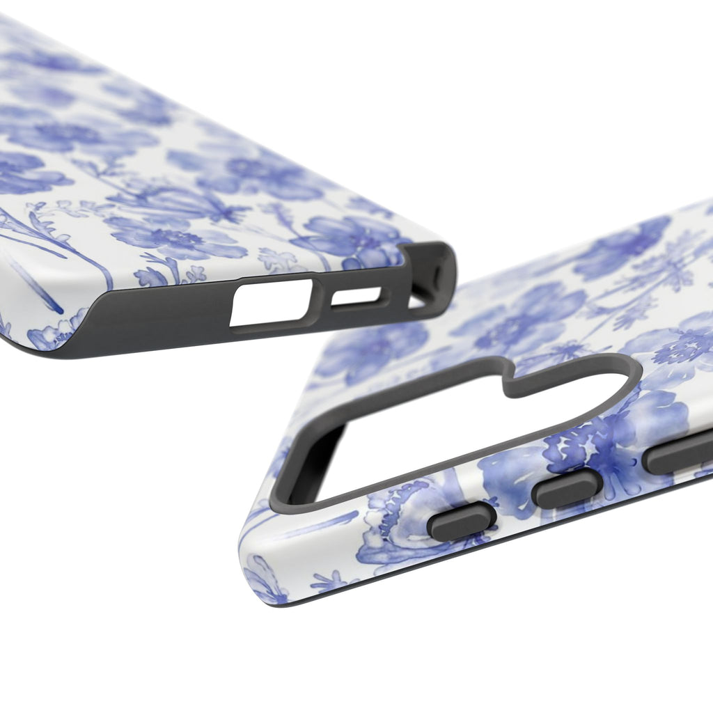Blue Floral Tough Case