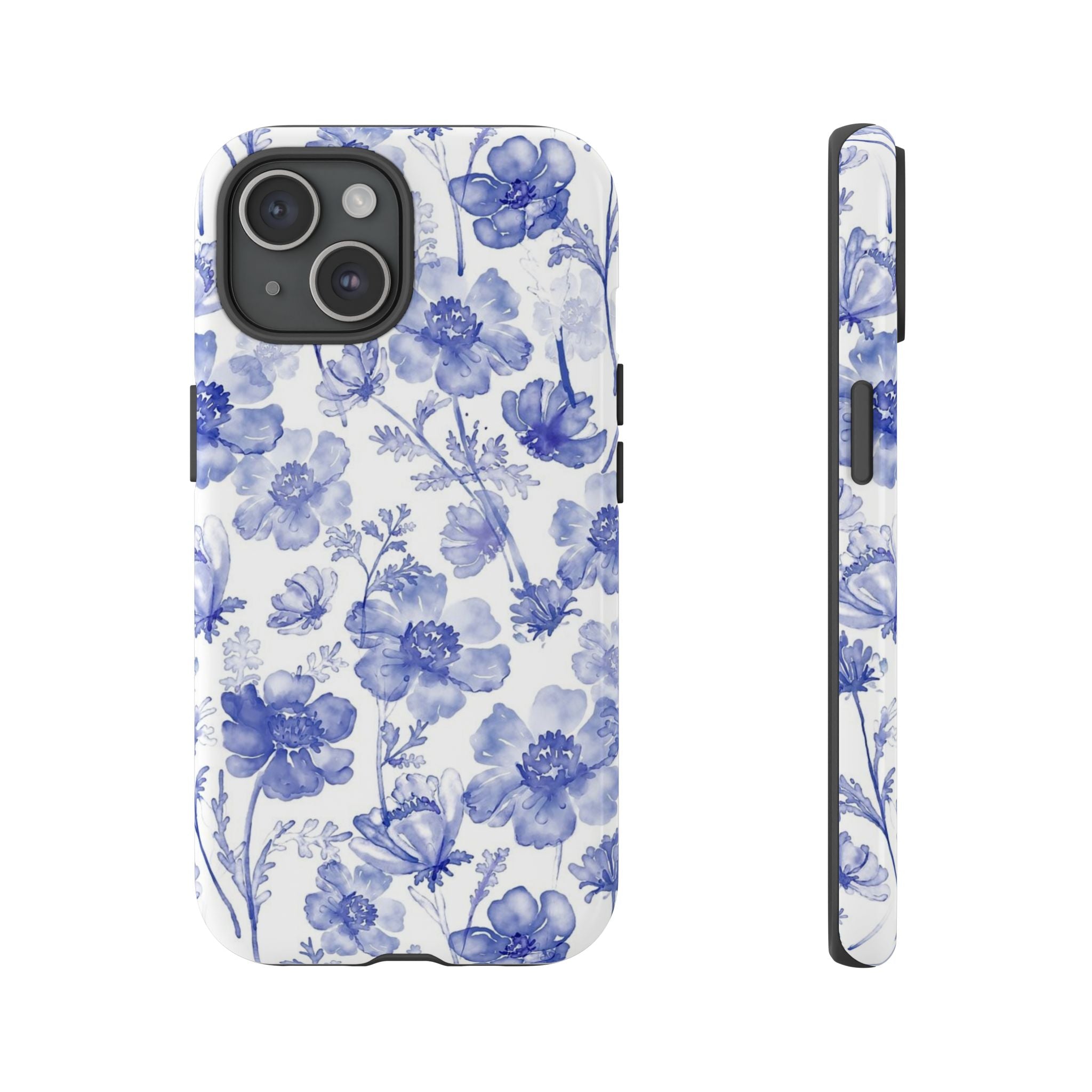 Blue Floral Tough Case