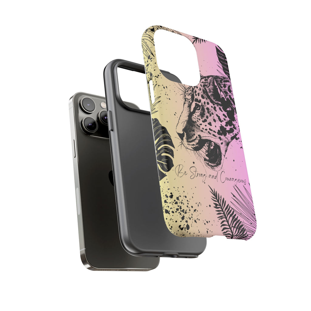 Be Strong and Courageous Tough Phone Case (Purple Hue)