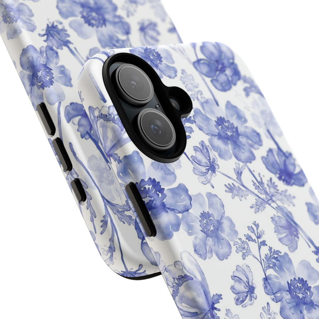 Blue Floral Tough Case