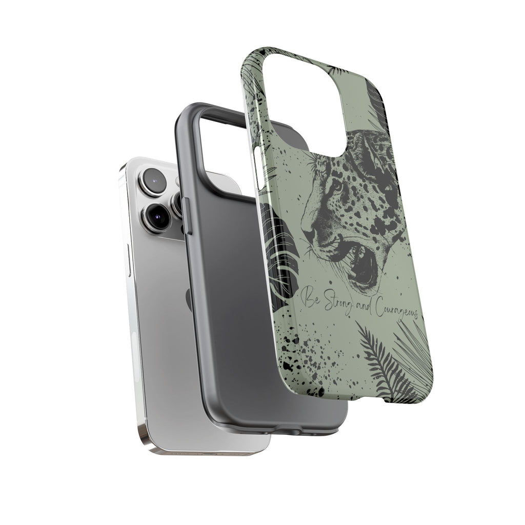 Be Strong and Courageous Tough Phone Case (Mint Green)