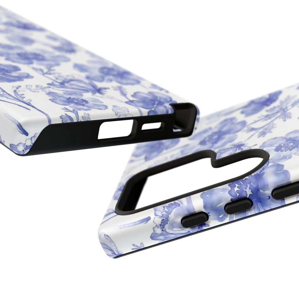 Blue Floral Tough Case