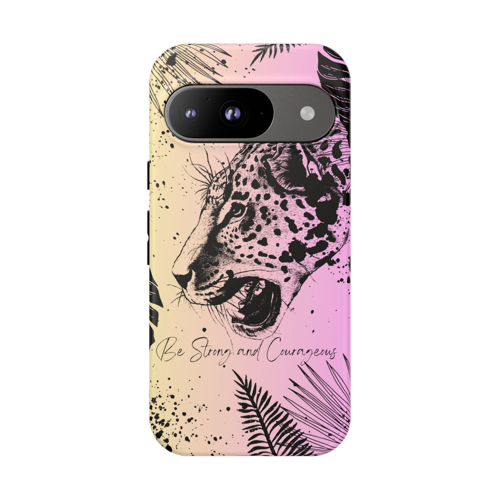 Be Strong and Courageous Tough Phone Case (Purple Hue)