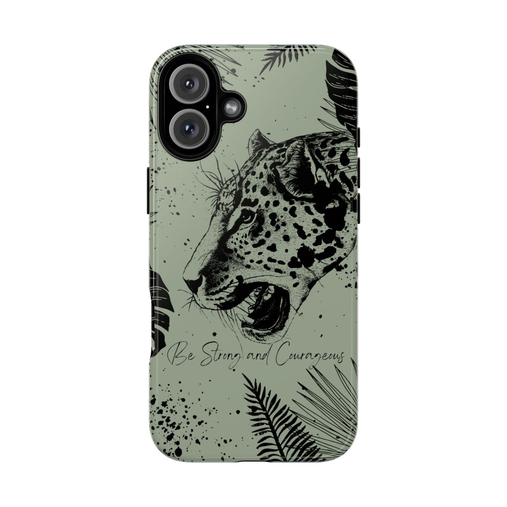 Be Strong and Courageous Tough Phone Case (Mint Green)