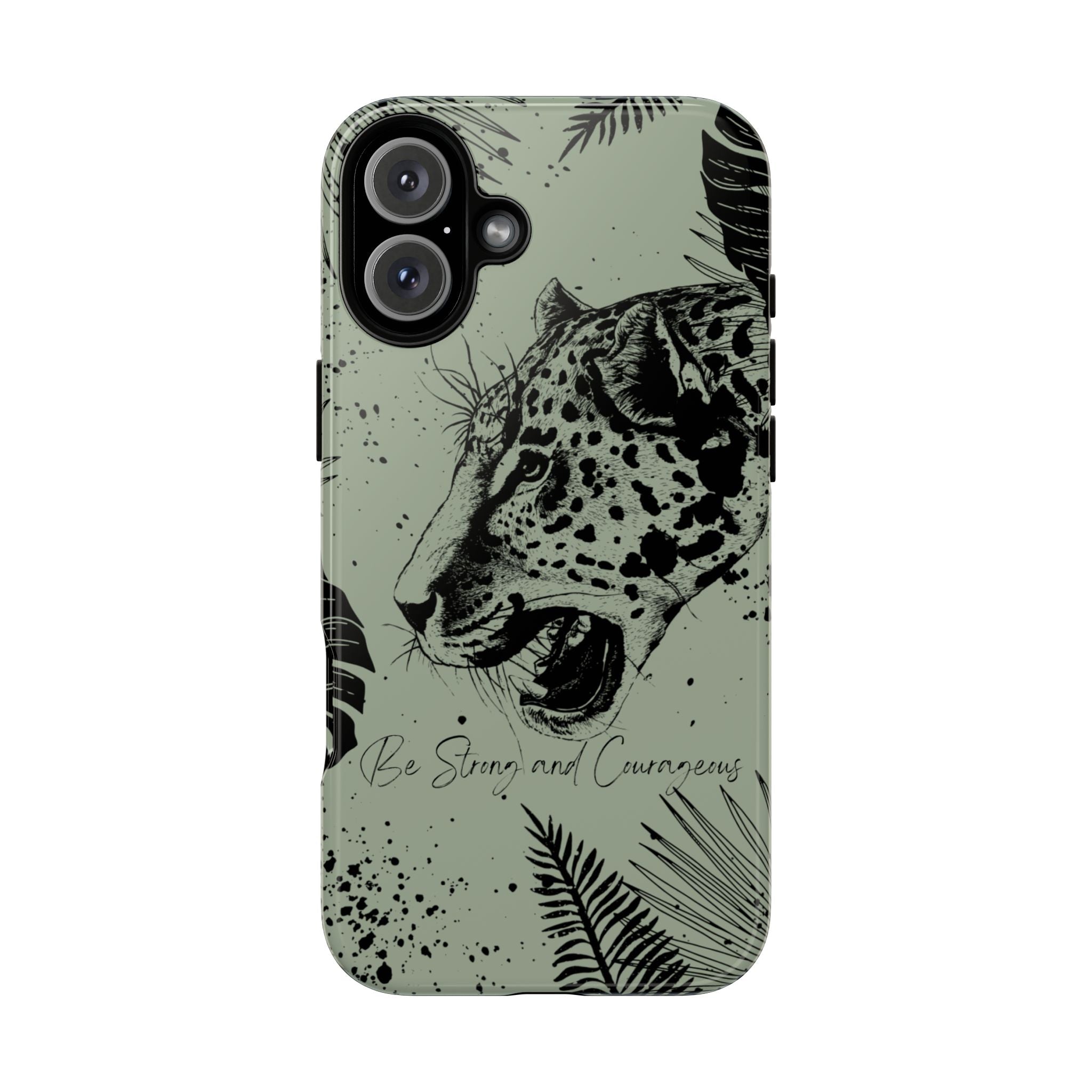 Be Strong and Courageous Tough Phone Case (Mint Green)