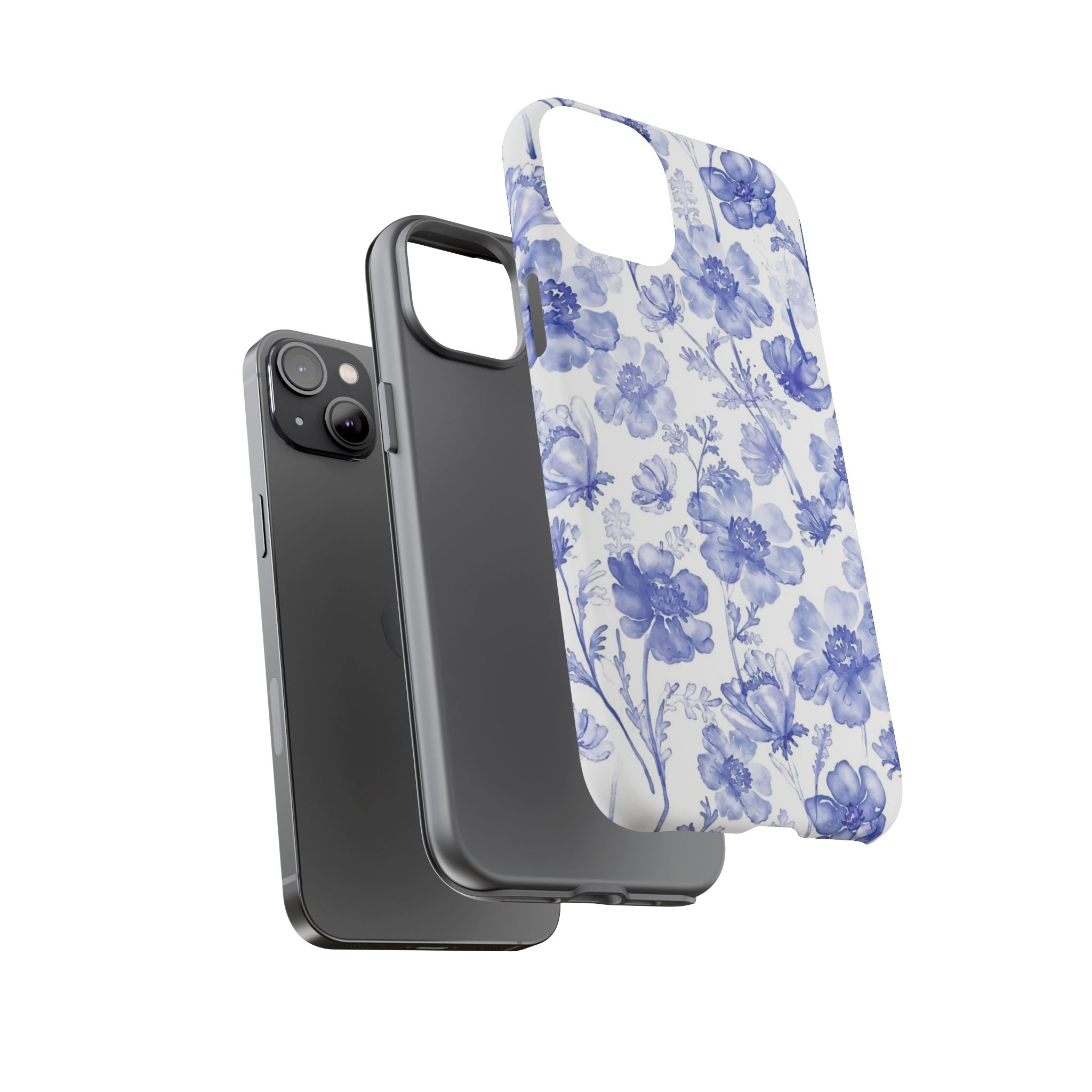 Blue Floral Tough Case