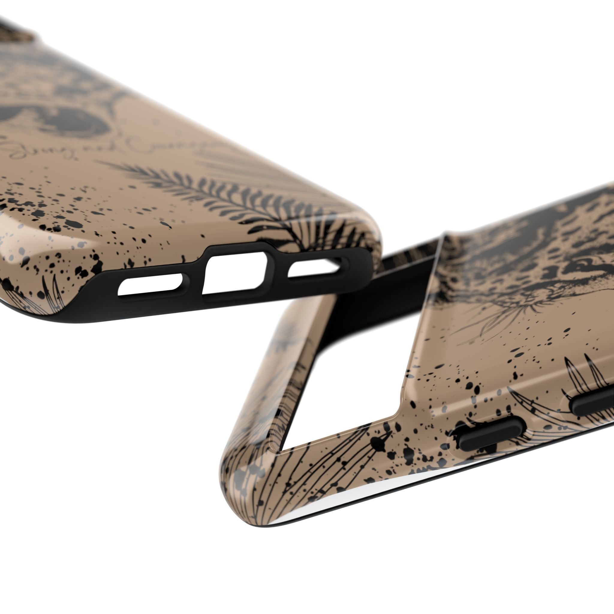 Be Strong and Courageous Tough Phone Case (Brown)
