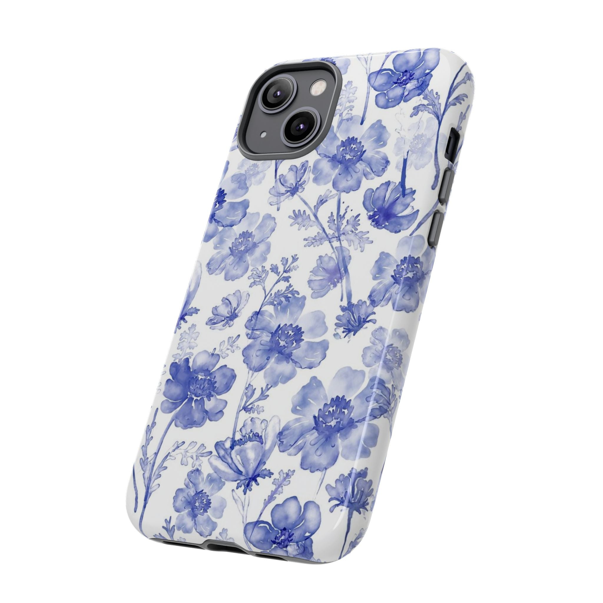 Blue Floral Tough Case
