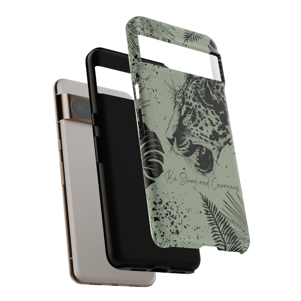 Be Strong and Courageous Tough Phone Case (Mint Green)