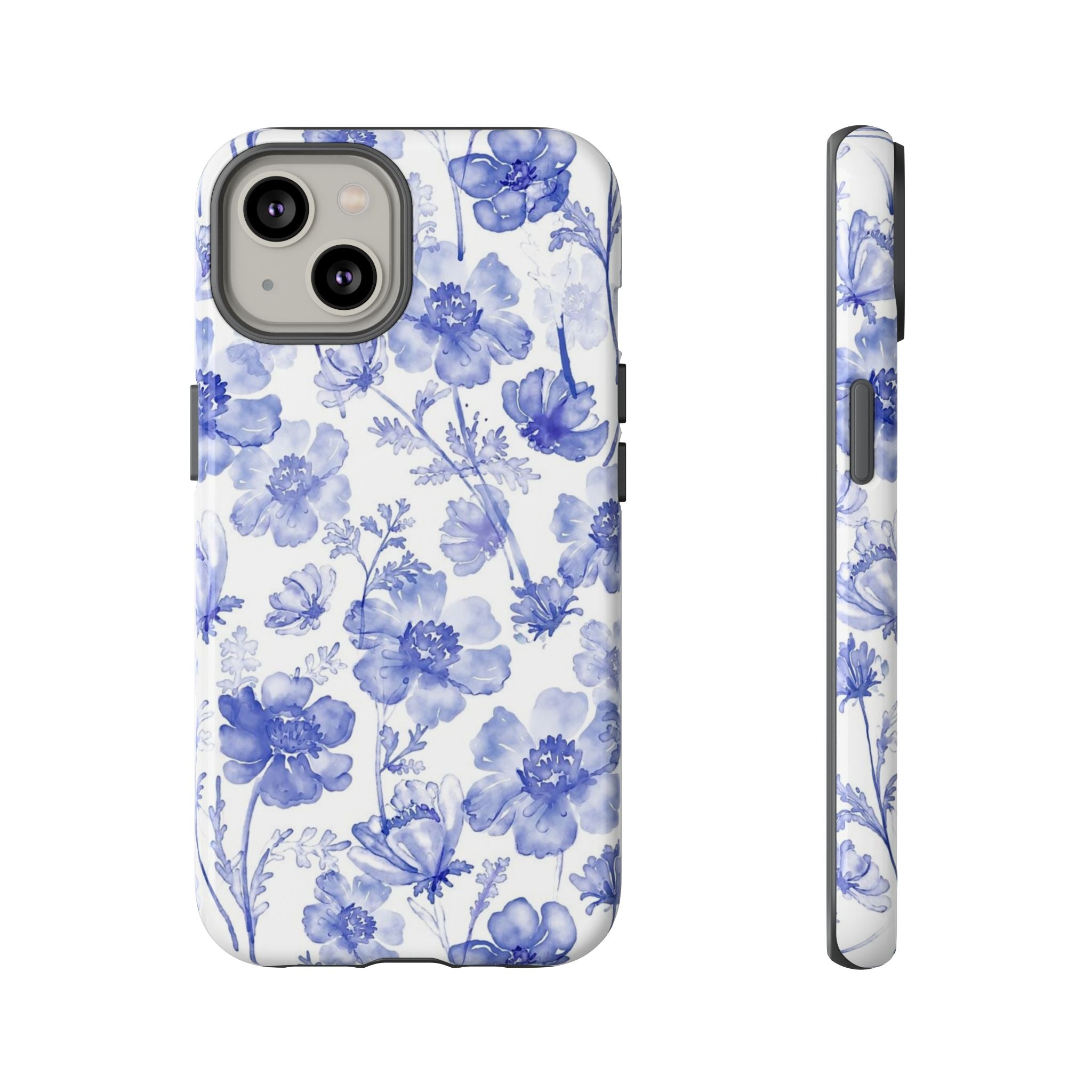 Blue Floral Tough Case