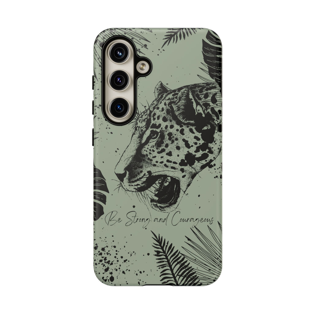 Be Strong and Courageous Tough Phone Case (Mint Green)