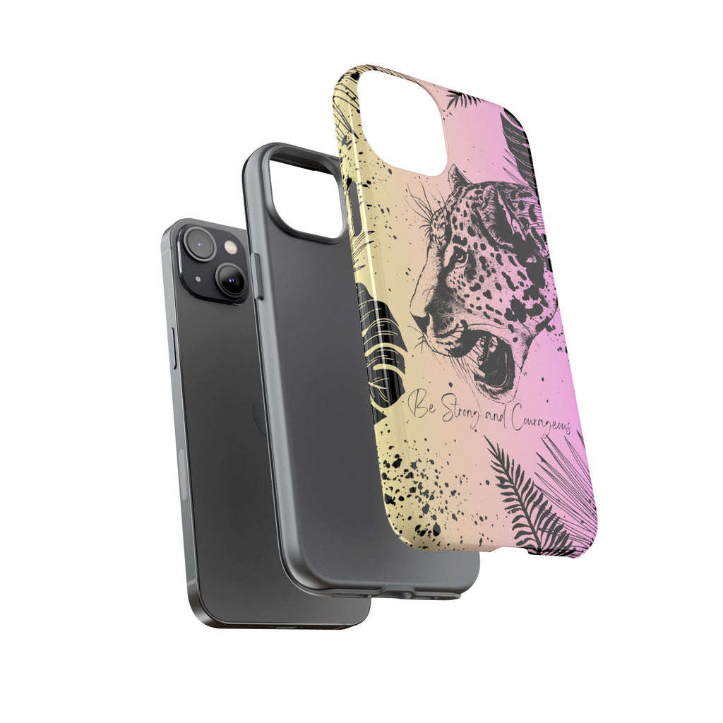Be Strong and Courageous Tough Phone Case (Purple Hue)