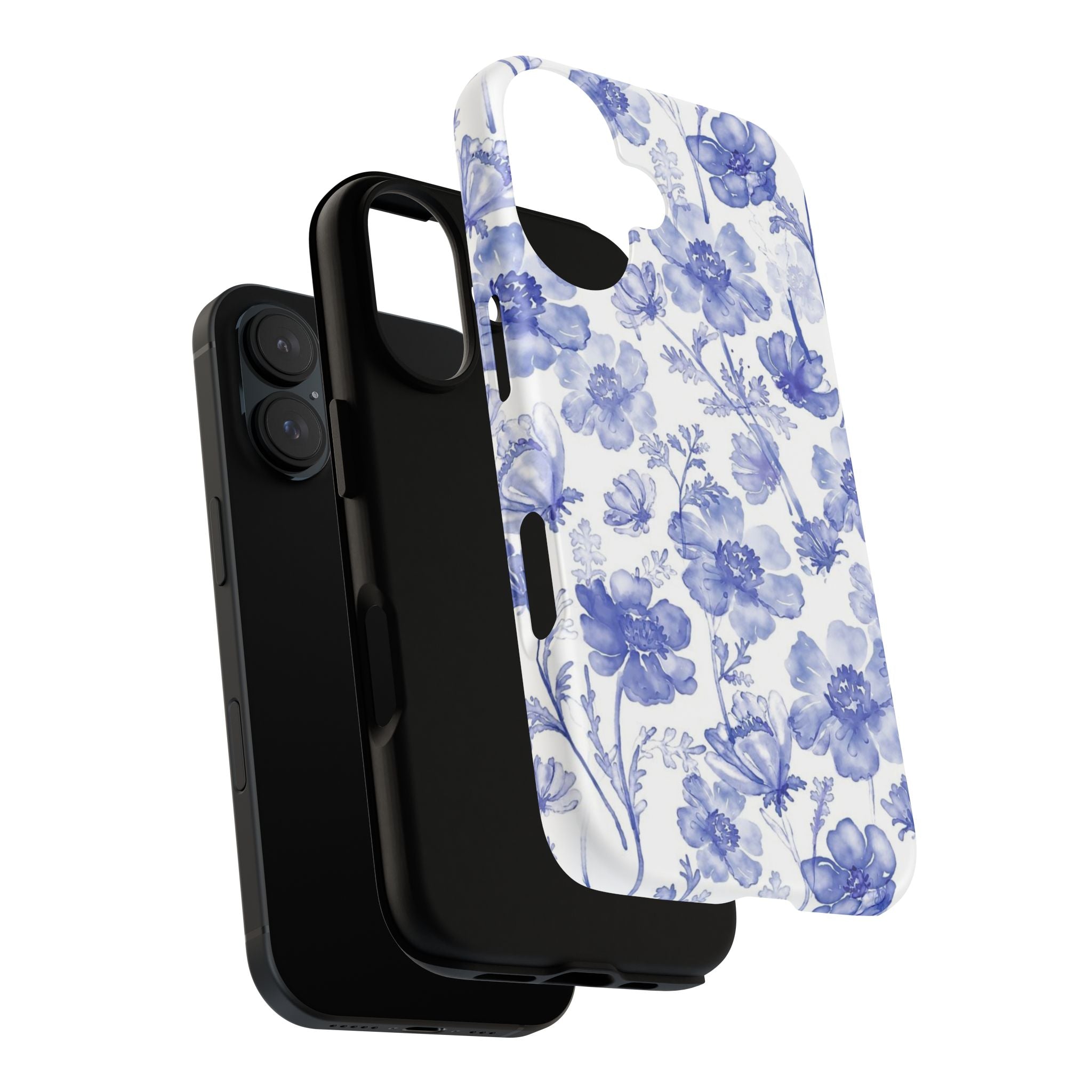 Blue Floral Tough Case