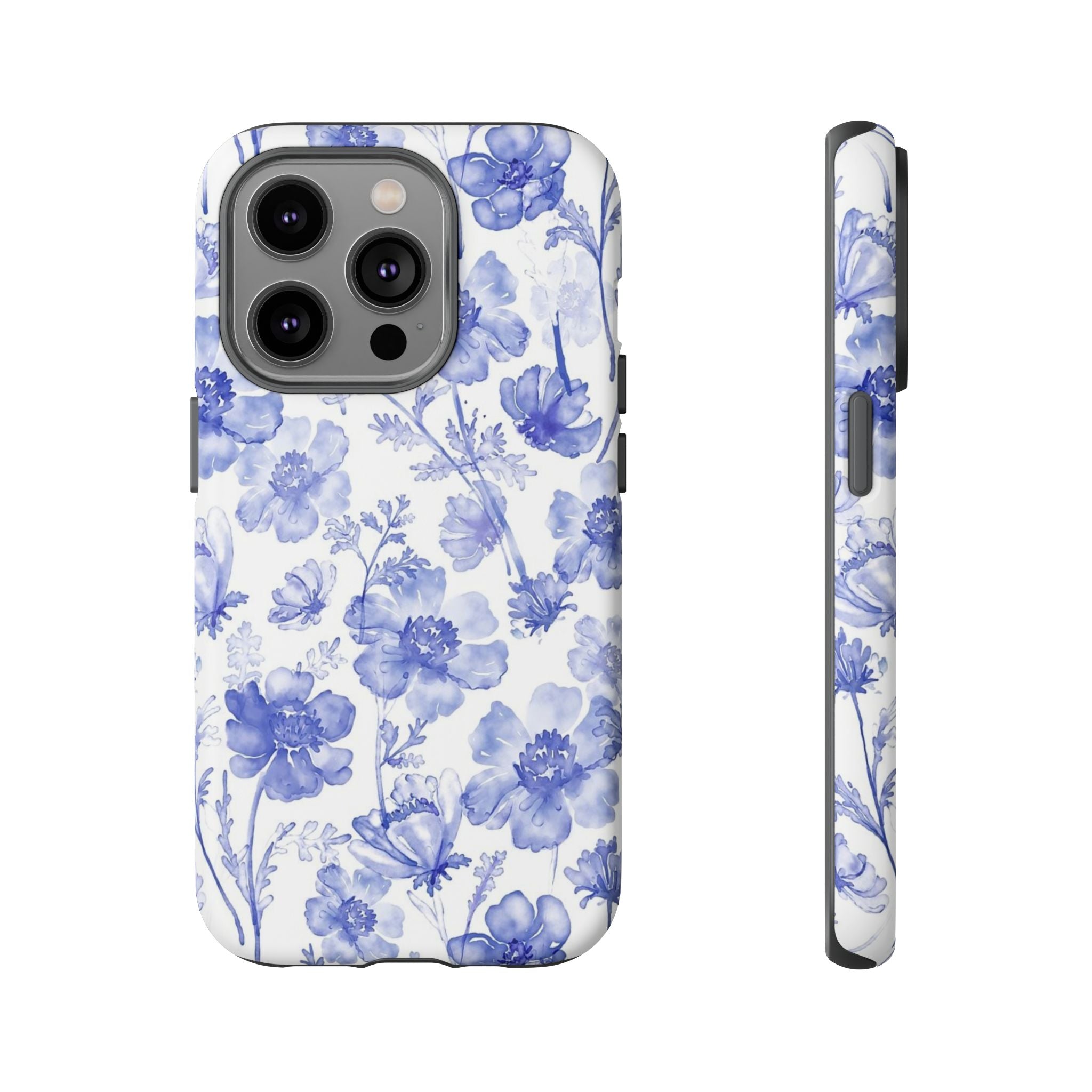 Blue Floral Tough Case