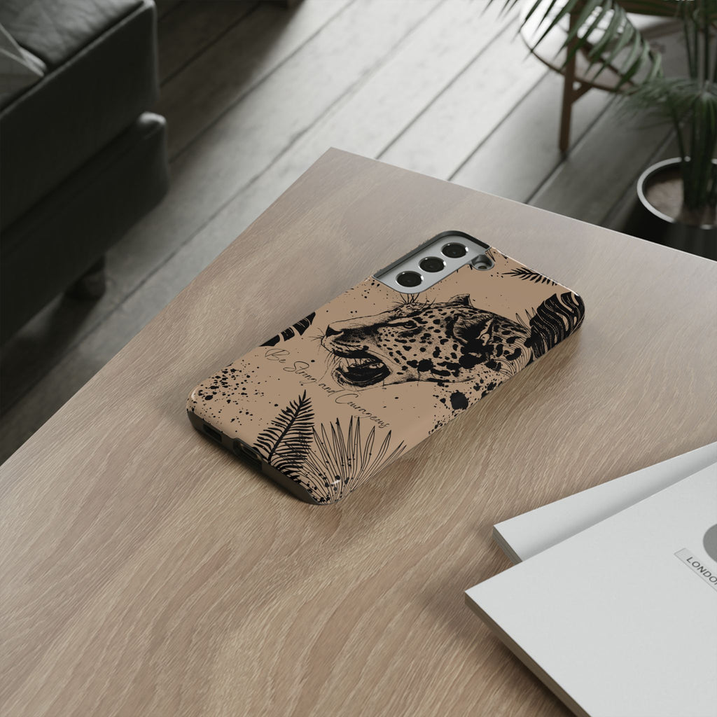 Be Strong and Courageous Tough Phone Case (Brown)