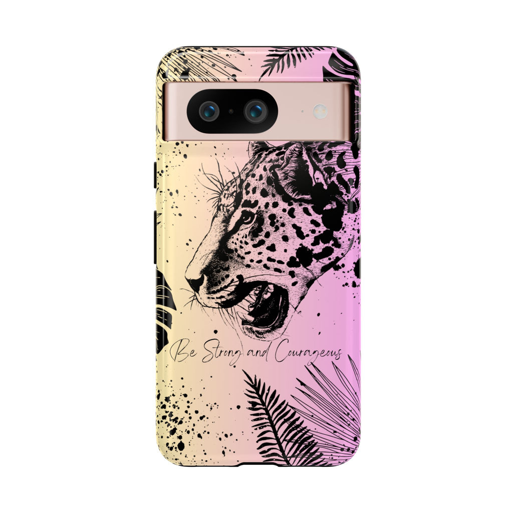 Be Strong and Courageous Tough Phone Case (Purple Hue)