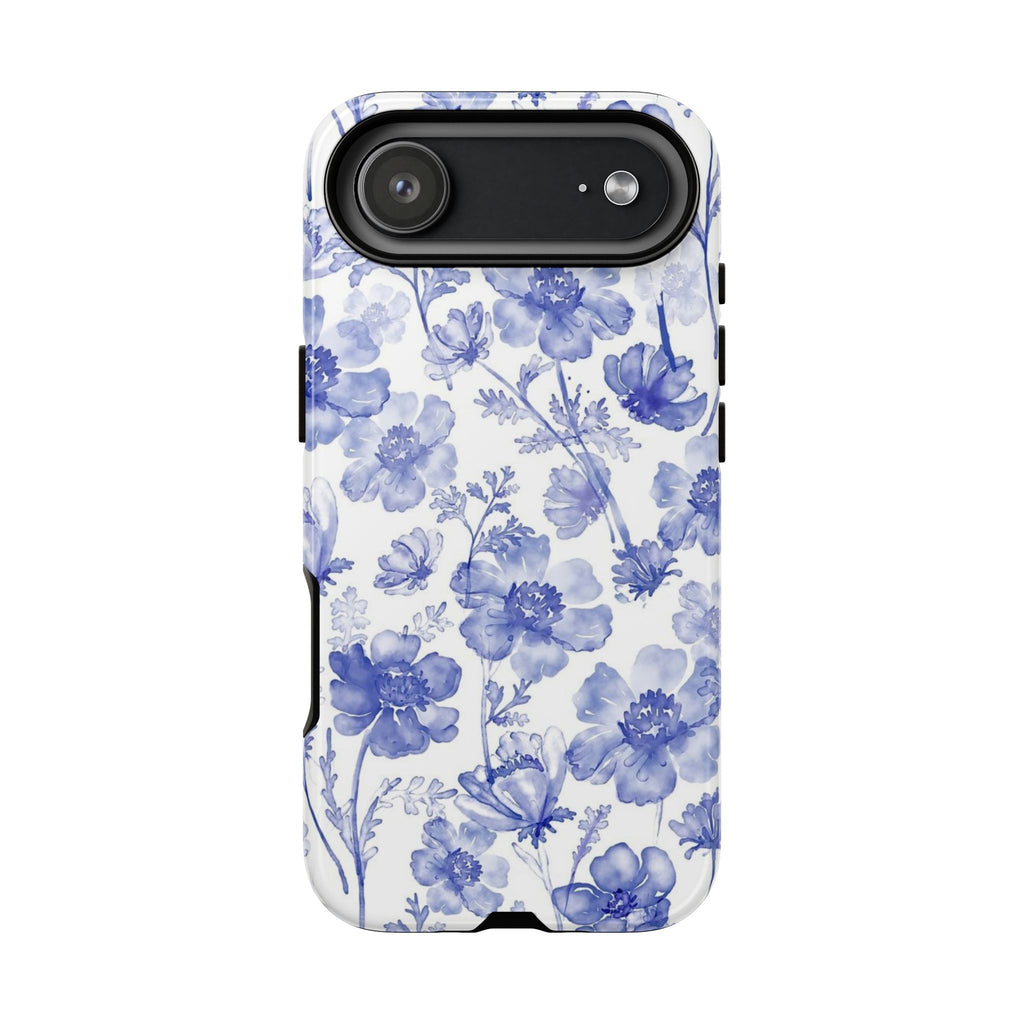 Blue Floral Tough Case
