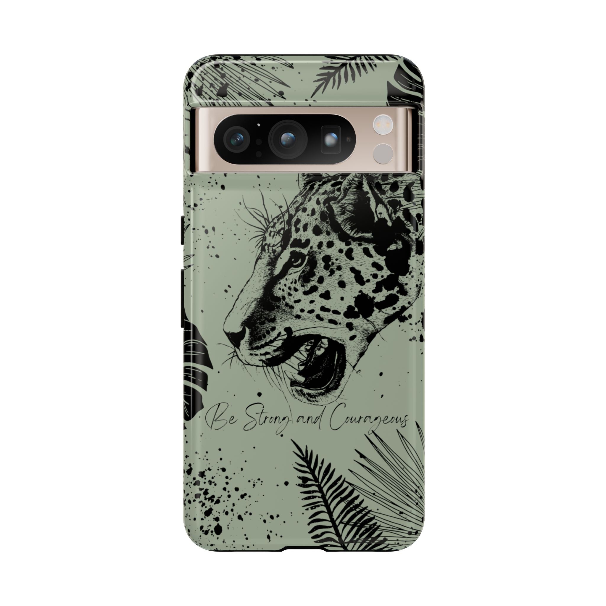 Be Strong and Courageous Tough Phone Case (Mint Green)