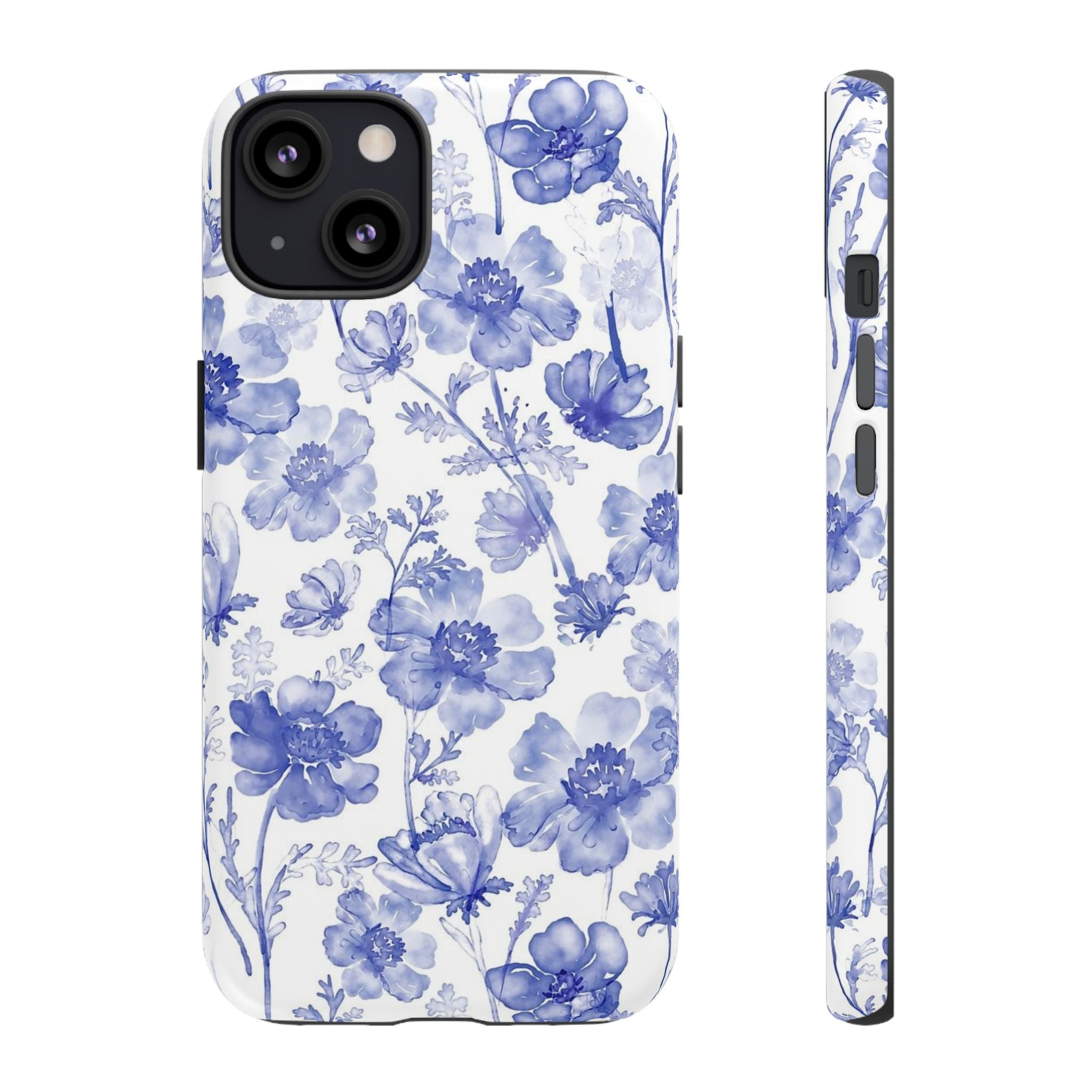 Blue Floral Tough Case