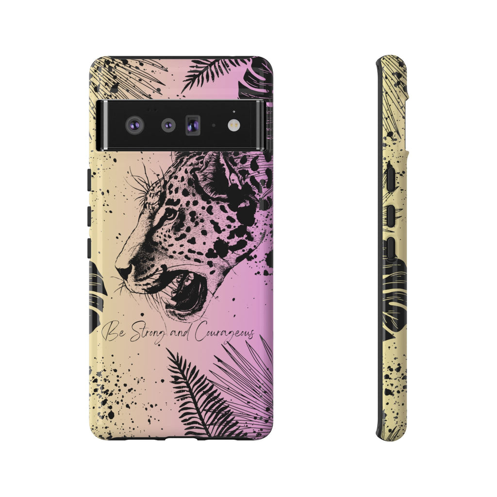 Be Strong and Courageous Tough Phone Case (Purple Hue)
