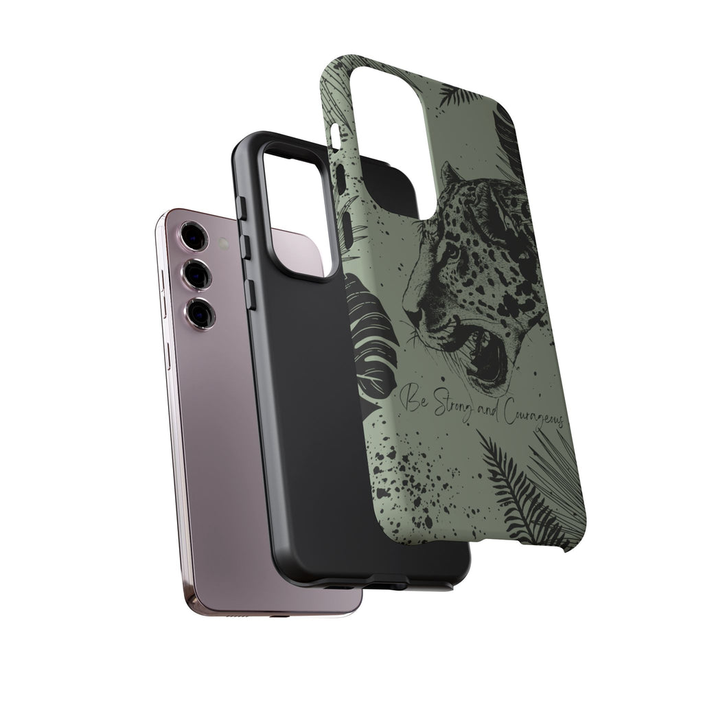 Be Strong and Courageous Tough Phone Case (Mint Green)