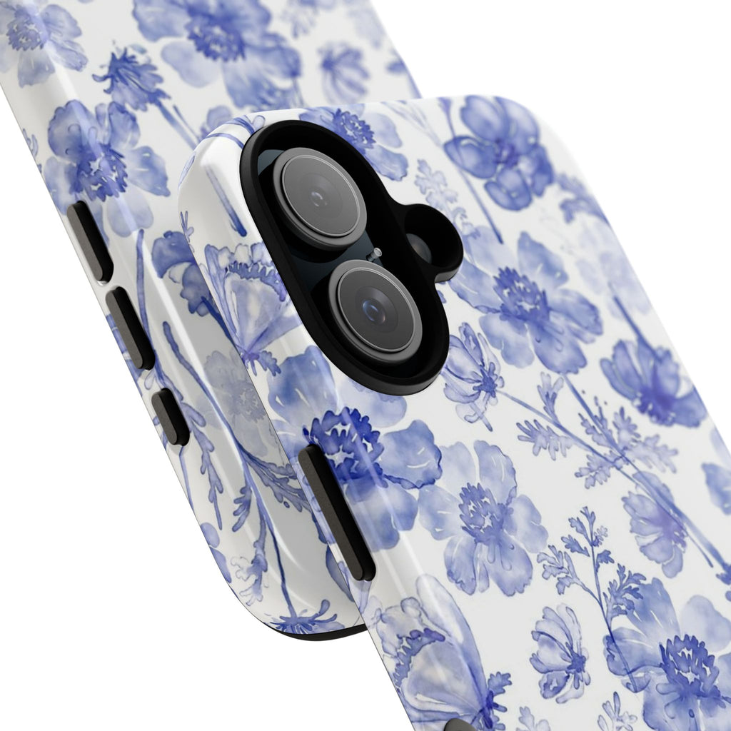 Blue Floral Tough Case