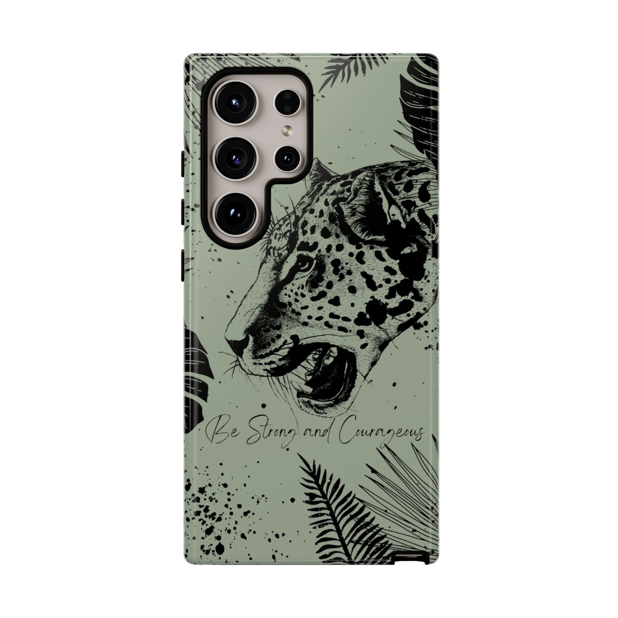 Be Strong and Courageous Tough Phone Case (Mint Green)