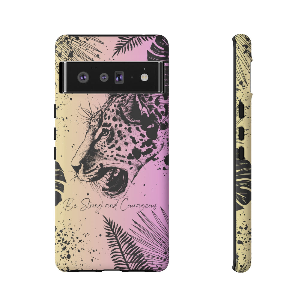 Be Strong and Courageous Tough Phone Case (Purple Hue)