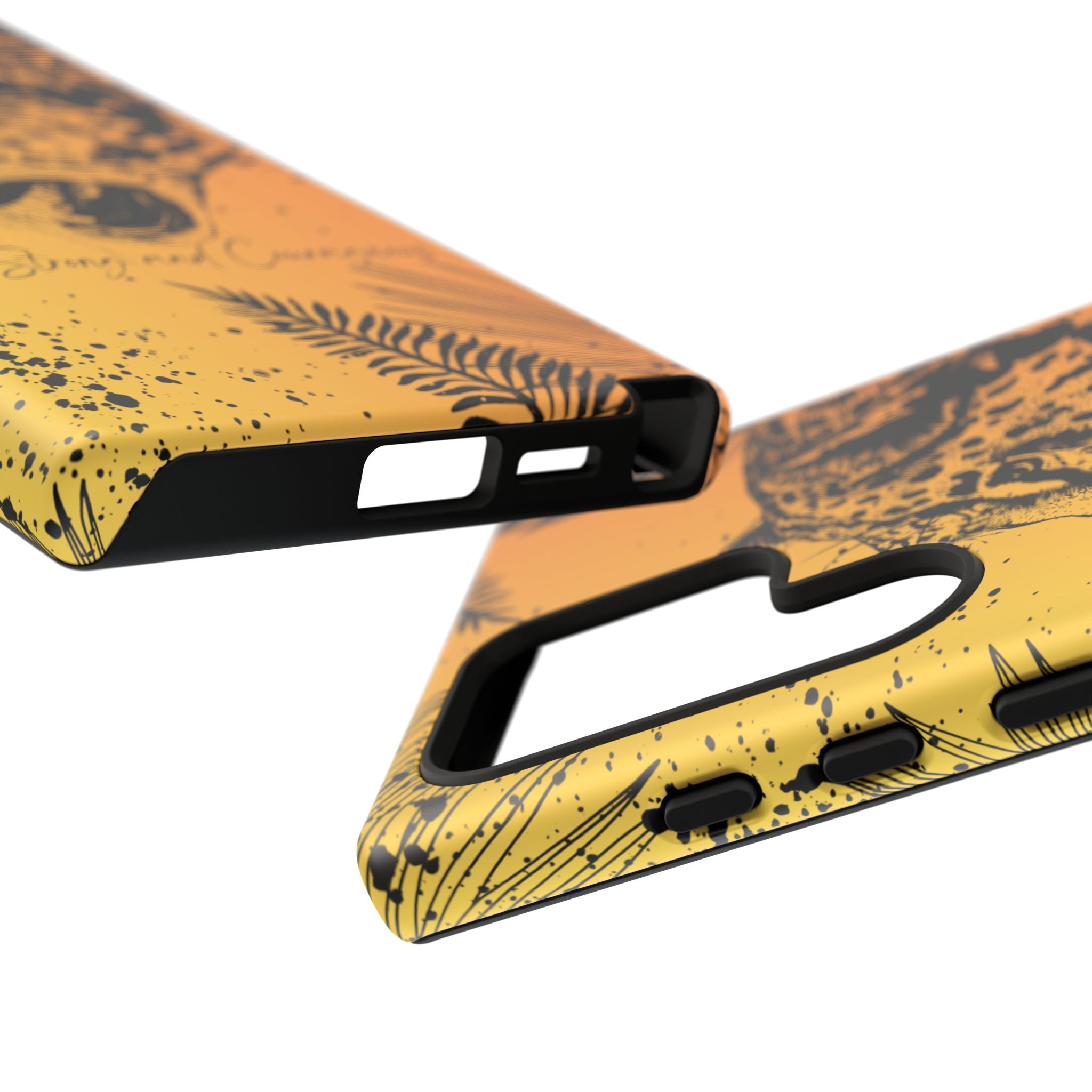 Be Strong and Courageous Tough Phone Case (Orange Hue)