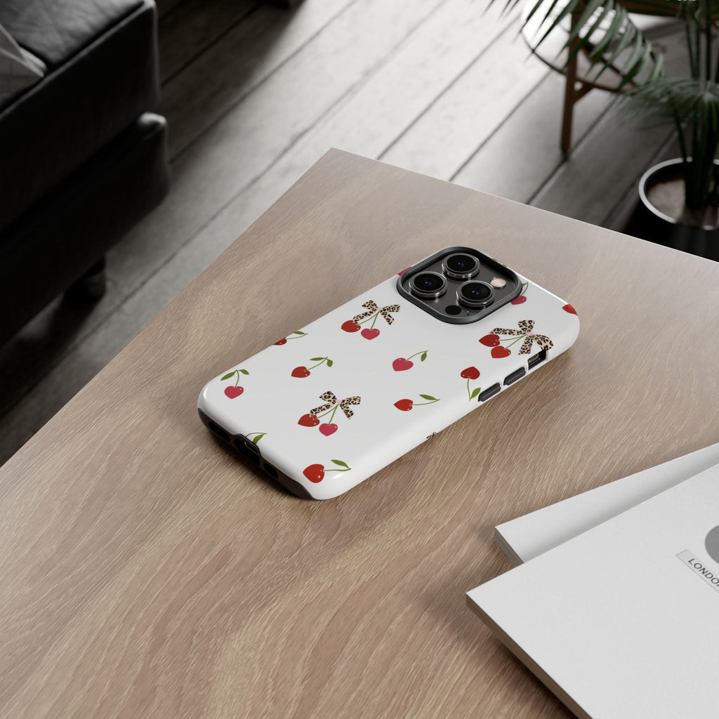Cherries and Bows Phone Case