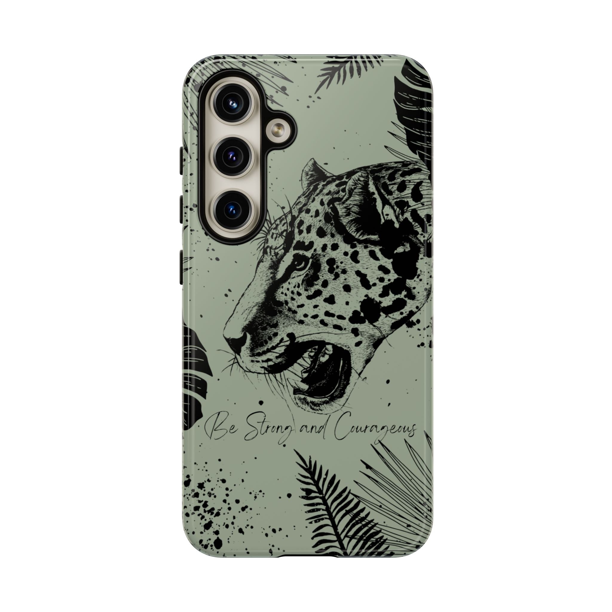 Be Strong and Courageous Tough Phone Case (Mint Green)
