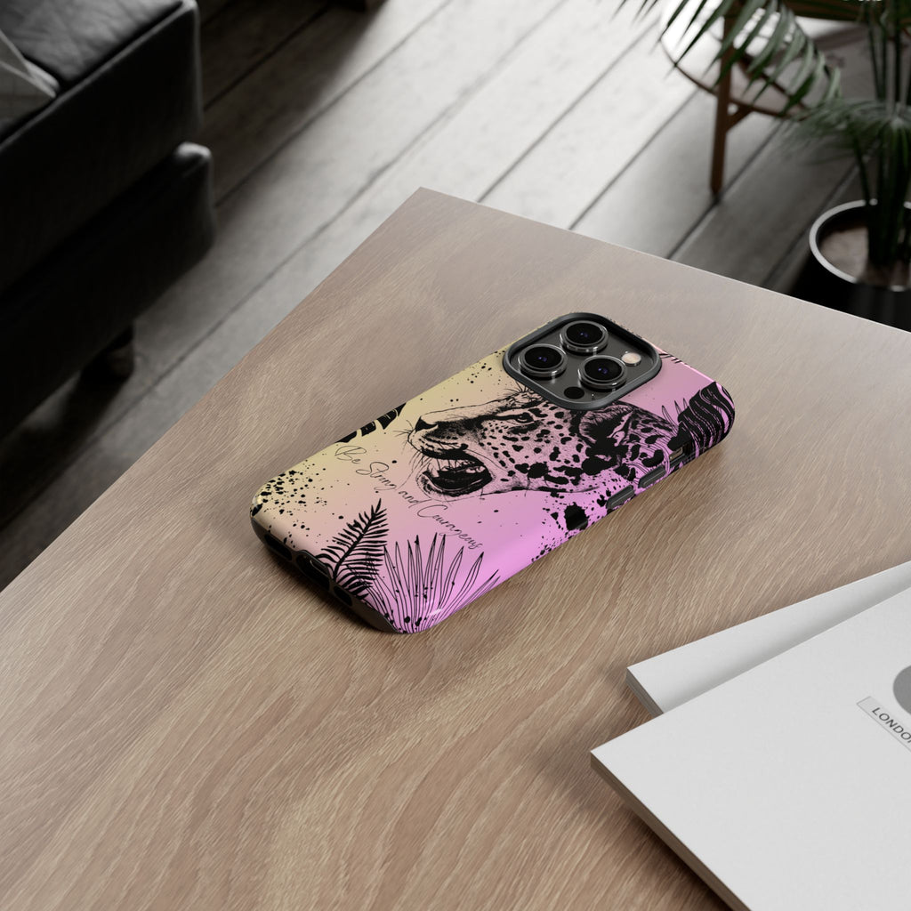 Be Strong and Courageous Tough Phone Case (Purple Hue)