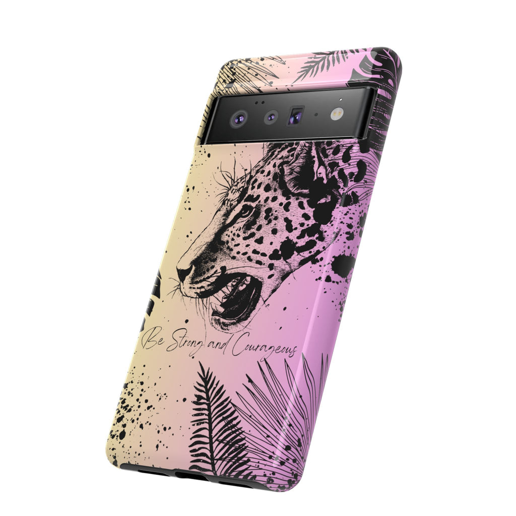 Be Strong and Courageous Tough Phone Case (Purple Hue)