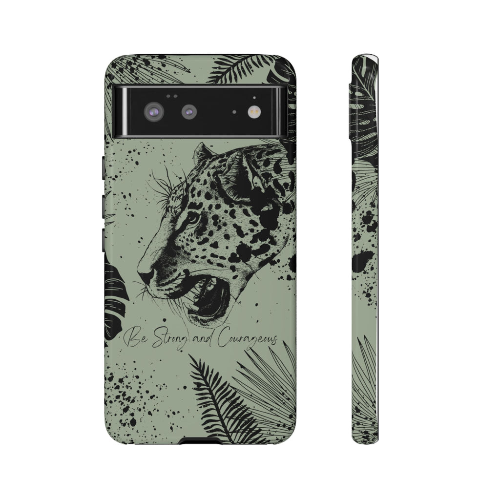 Be Strong and Courageous Tough Phone Case (Mint Green)