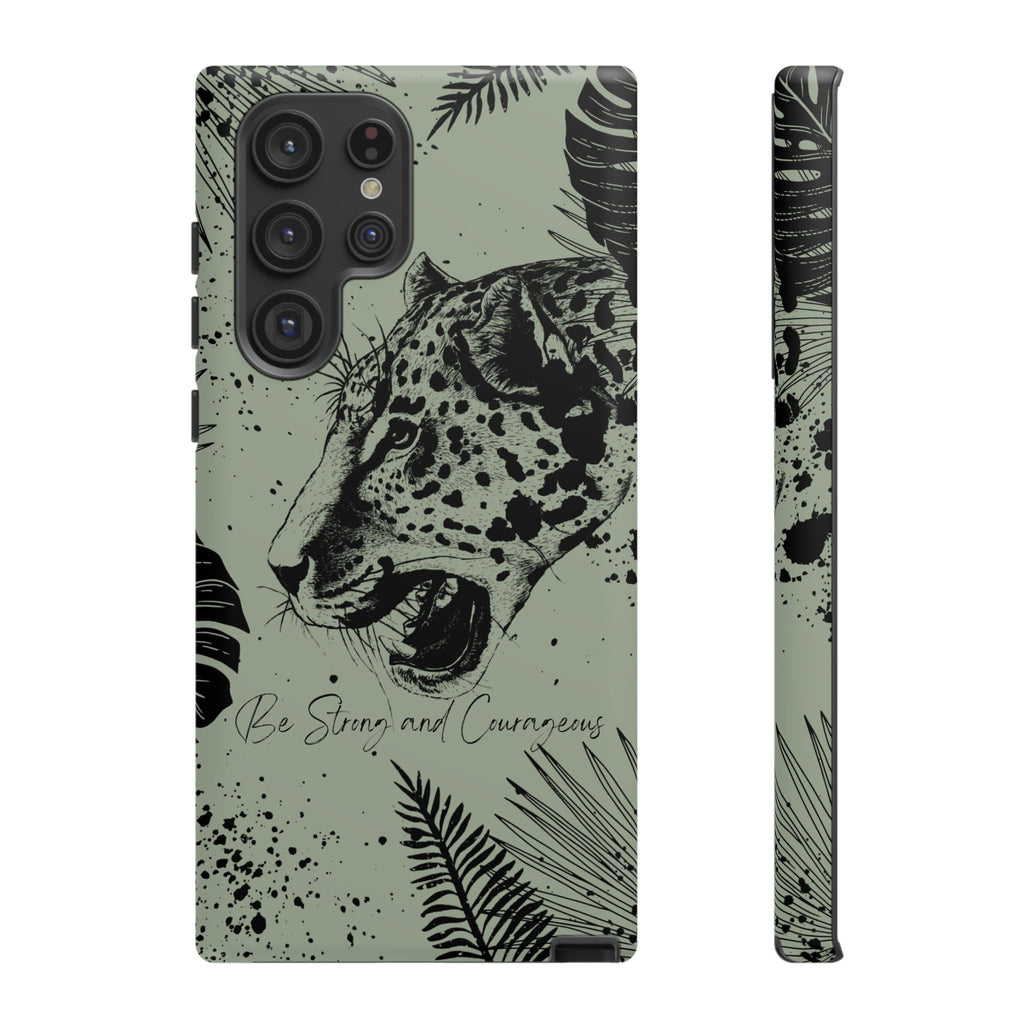 Be Strong and Courageous Tough Phone Case (Mint Green)