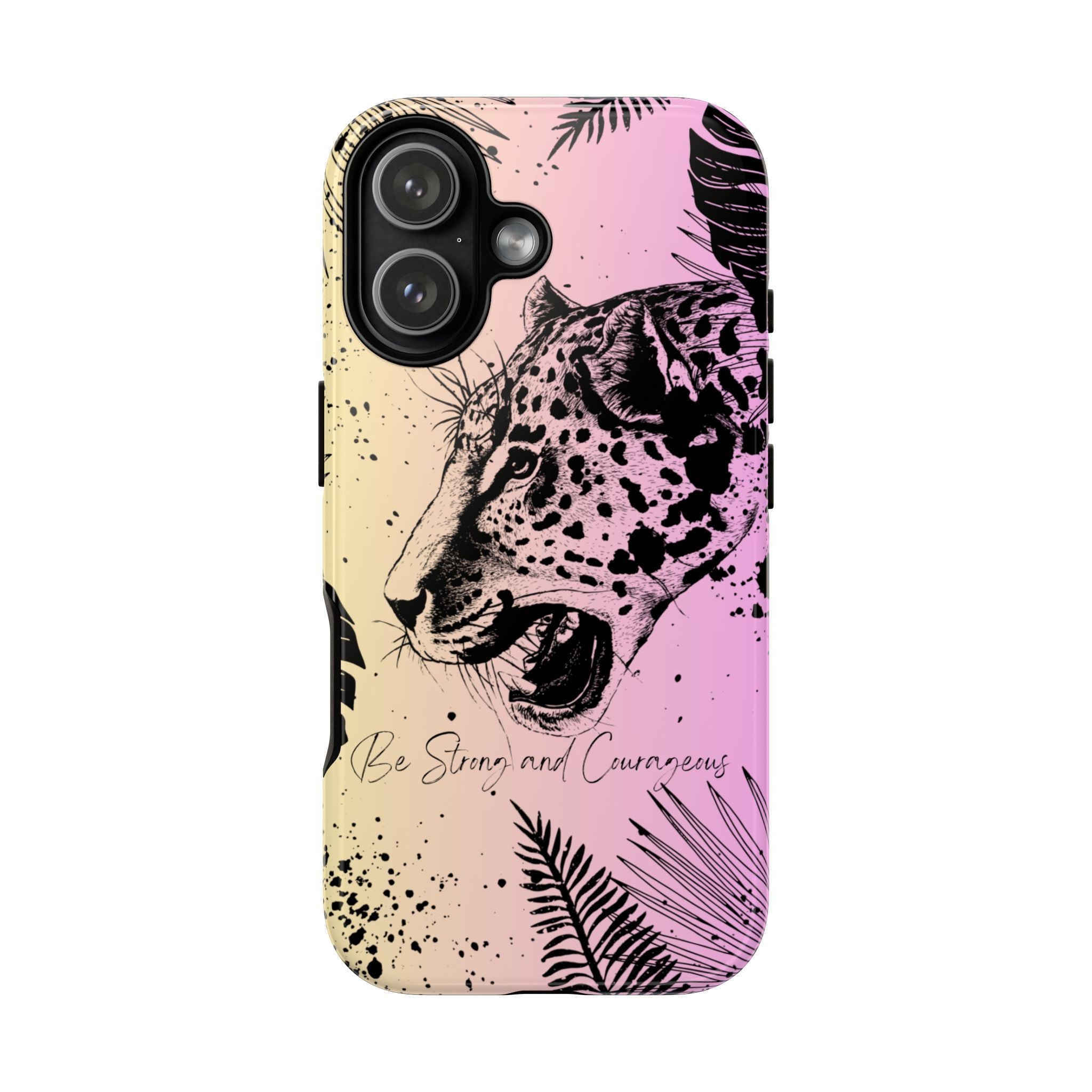 Be Strong and Courageous Tough Phone Case (Purple Hue)